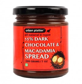 Urban Platter 55% Dark Chocolate & Macadamia Spread  Glass Jar  200 grams